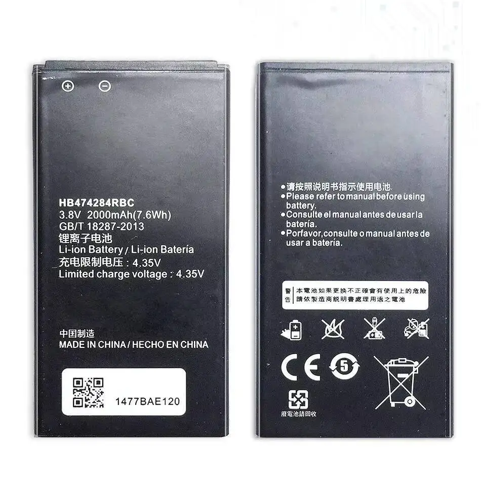 Mobile Phone Battery HB474284RBC 2000Mah For Huawei Honor 3C Lite C8816 C8816D C8817 Ascend G521 G615 G620
Mobile Phone Battery HB474284RBC 2000Mah For Huawei Honor 3C Lite C8816 C8816D C8817 Ascend G521 G615 G620