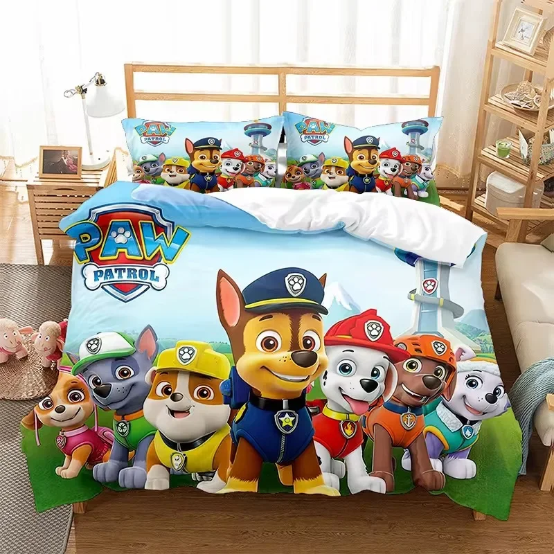 Paw Patrol Quilt Cover Set Bedding Sheet Digital 3D Print Bed Linen for Kids Soft Anime Figure Canine Bedroom Decor Gift
Paw Patrol Quilt Cover Set Bedding Sheet Digital 3D Print Bed Linen for Kids Soft Anime Figure Canine Bedroom Decor Gift