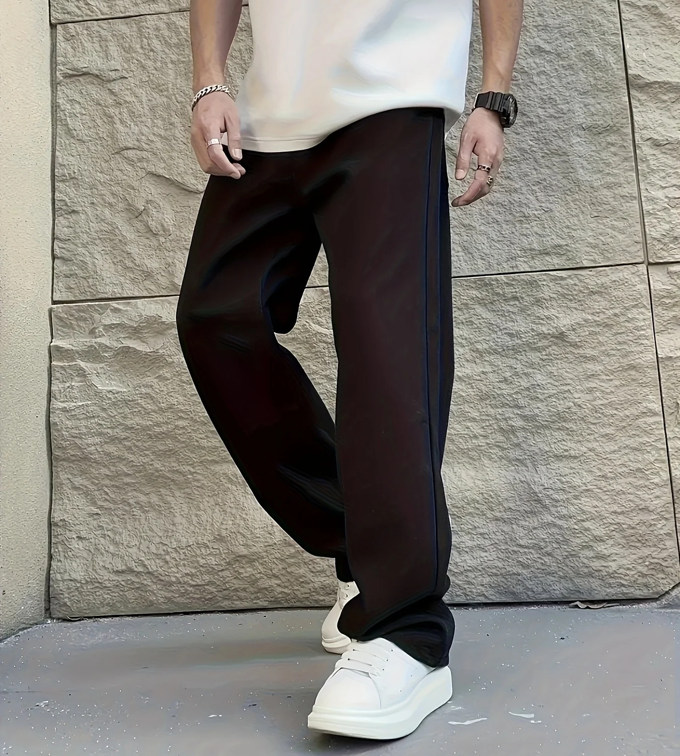 Men's Jeans Classic Black Washed Mid-Waist Straight Loose Cropped Jeans All Season Suitable Fashion Daily Versatile Casual Men's Trousers
Men's Jeans Classic Black Washed Mid-Waist Straight Loose Cropped Jeans All Season Suitable Fashion Daily Versatile Casual Men's Trousers
