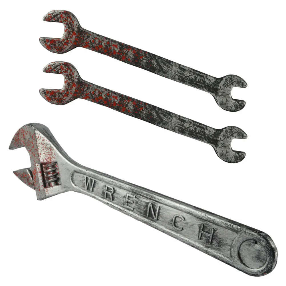 3pcs Fake Wrench Props Plastic Simulation Wrench For Halloween Party Tricky Haunted House Decoration Prank Supply
3pcs Fake Wrench Props Plastic Simulation Wrench For Halloween Party Tricky Haunted House Decoration Prank Supply