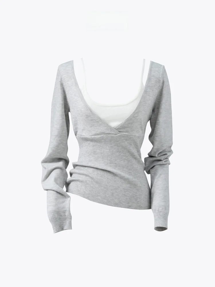 FORNIYOYO Angela Women's Casual Sle Polyester Blend Long Sve T-irt V-Ne Soft Comfortable Fabric Fake Two-Piece Set
FORNIYOYO Angela Women's Casual Sle Polyester Blend Long Sve T-irt V-Ne Soft Comfortable Fabric Fake Two-Piece Set