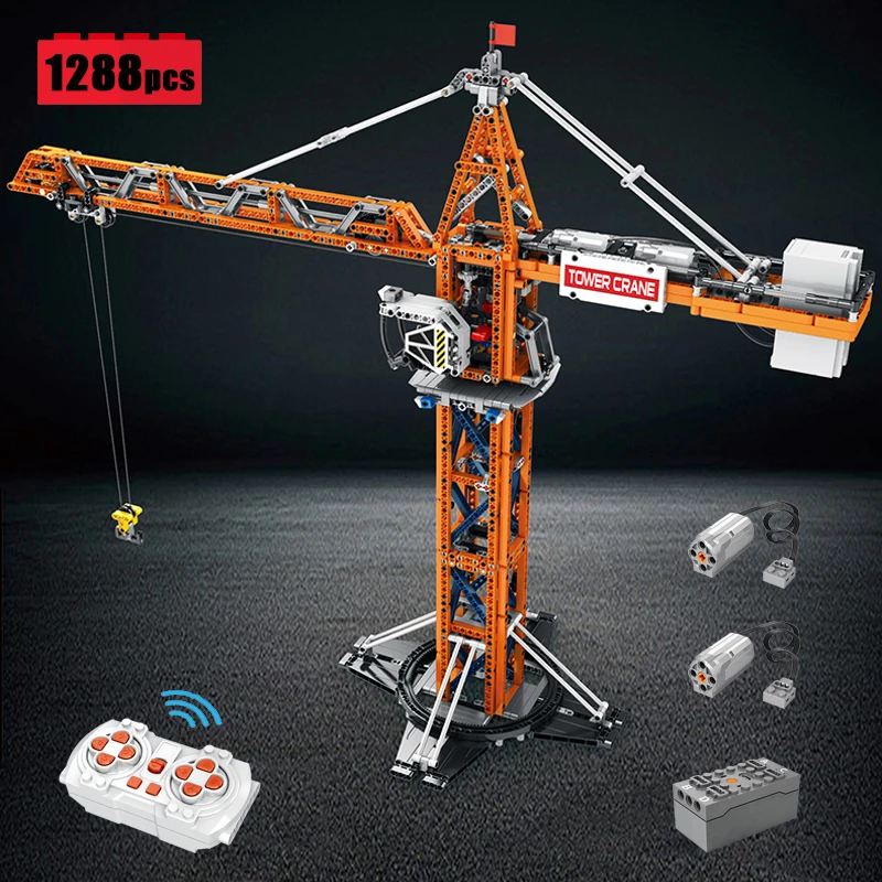 IN STOCK City RC Tower Crane Building Blocks Model MOC Idea Technical Engineering Bricks Toys for Children Christmas Gift Set
IN STOCK City RC Tower Crane Building Blocks Model MOC Idea Technical Engineering Bricks Toys for Children Christmas Gift Set