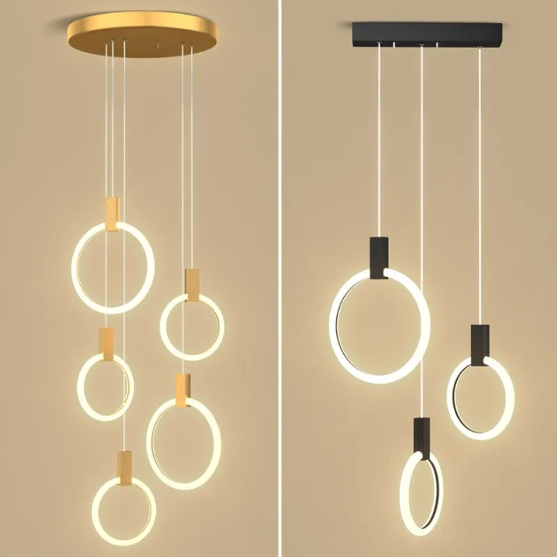 Stairwell Round LED strip Pendant Lamp Home deco modern High ceiling daily lighting fixture Wood Pendant Lights for Dining Room
Stairwell Round LED strip Pendant Lamp Home deco modern High ceiling daily lighting fixture Wood Pendant Lights for Dining Room