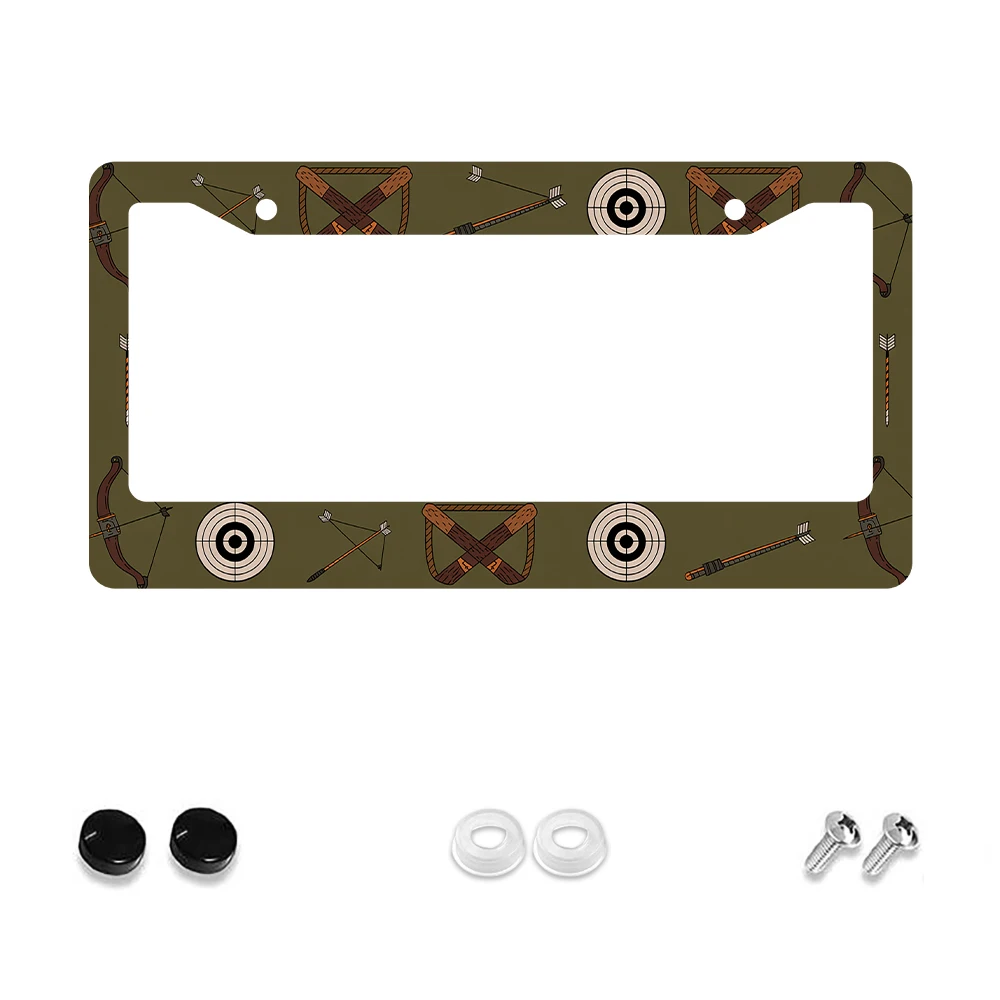 1pc Retro Green Archery Pattern 2-Hole License Plate Frame, Aluminum Material, 6x12 Inches with Screw Kit, Car Decoration
1pc Retro Green Archery Pattern 2-Hole License Plate Frame, Aluminum Material, 6x12 Inches with Screw Kit, Car Decoration