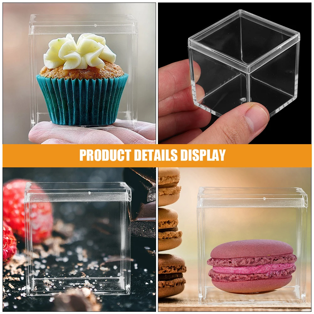 10pcs Square Candy Boxes Transparent Reusable Acrylic Storage Containers For Chocolate Jewelry Mini Gift Bead Organizer Boxes
10pcs Square Candy Boxes Transparent Reusable Acrylic Storage Containers For Chocolate Jewelry Mini Gift Bead Organizer Boxes
