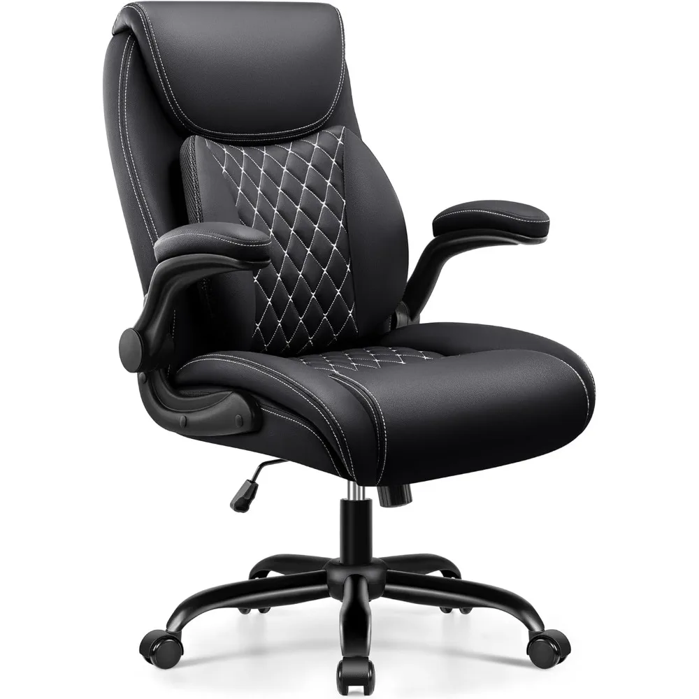 Ergonomic Office Chair, Executive Computer Desk Chair with Lumbar Support for Lower Back Pain Relief, PU Leather Home Chair Comf
Ergonomic Office Chair, Executive Computer Desk Chair with Lumbar Support for Lower Back Pain Relief, PU Leather Home Chair Comf