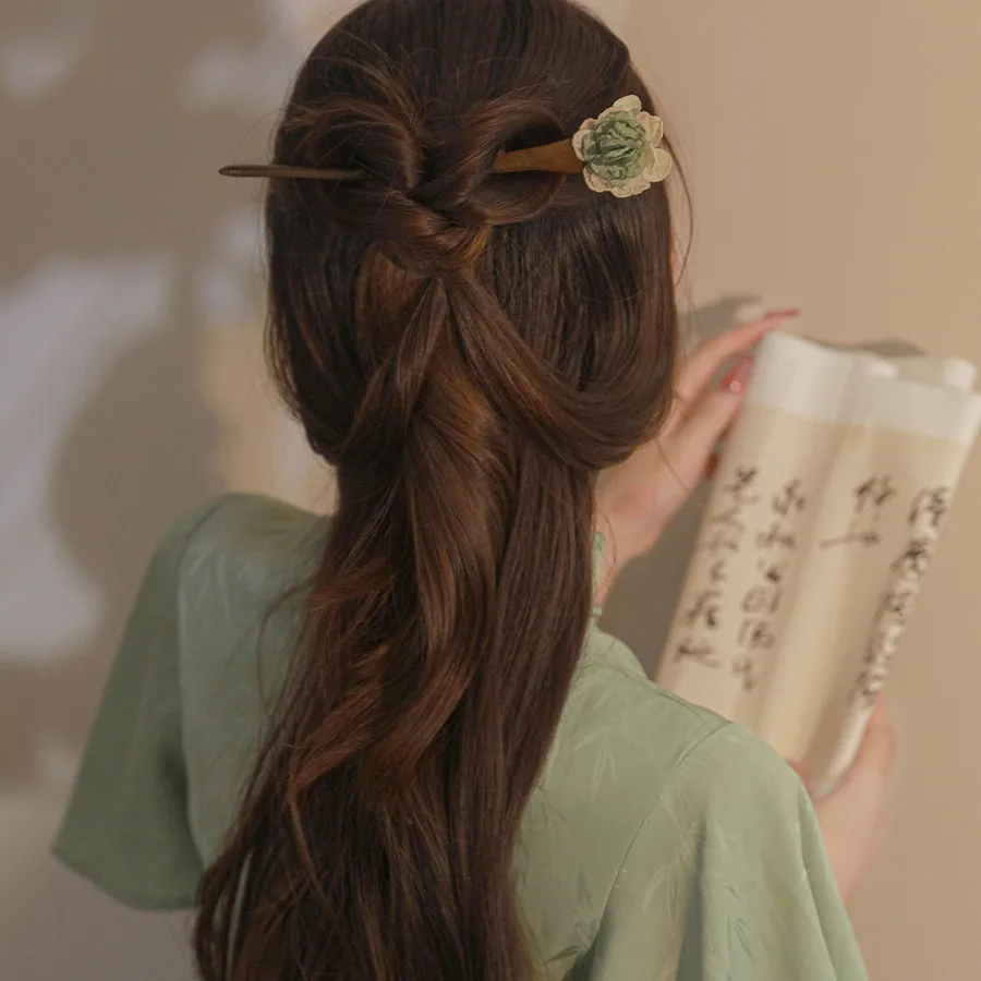 Chinese Ancient Wooden Hair Stick Hairpin Camellia Apricot Leaf Gardenia Chopstick for Hair Ancient Hanfu Headwear Accessories
Chinese Ancient Wooden Hair Stick Hairpin Camellia Apricot Leaf Gardenia Chopstick for Hair Ancient Hanfu Headwear Accessories