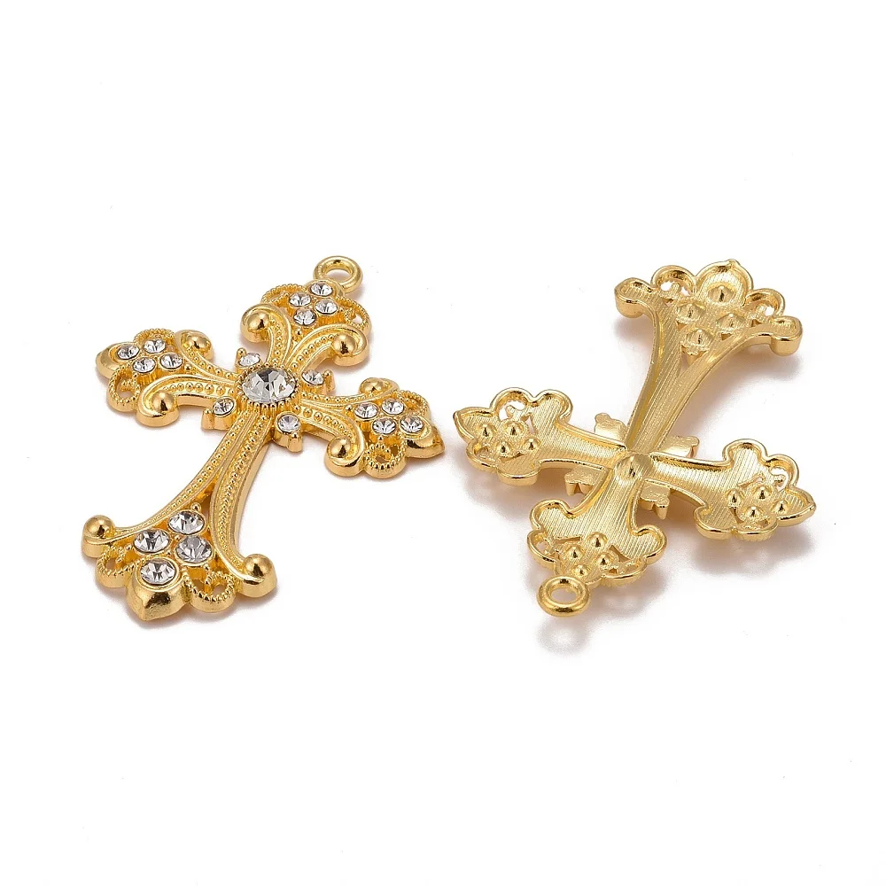 5pcs Alloy Rhinestone Cross Big Pendants, Golden 75x50x7mm Lead Free & Cadmium Free & Nickel Free for DIY Jewelry Making
5pcs Alloy Rhinestone Cross Big Pendants, Golden 75x50x7mm Lead Free & Cadmium Free & Nickel Free for DIY Jewelry Making