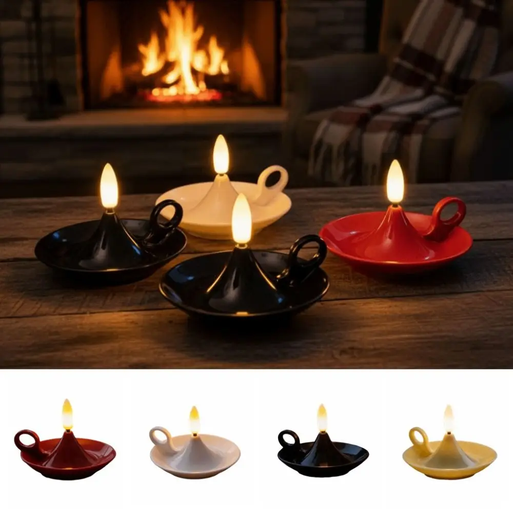 Plastic Material LED Electronic Candle Lamp Festival Atmosphere Row Of Lamps Old-Fashioned Retro Sesame Oil Lamp With Handle
Plastic Material LED Electronic Candle Lamp Festival Atmosphere Row Of Lamps Old-Fashioned Retro Sesame Oil Lamp With Handle