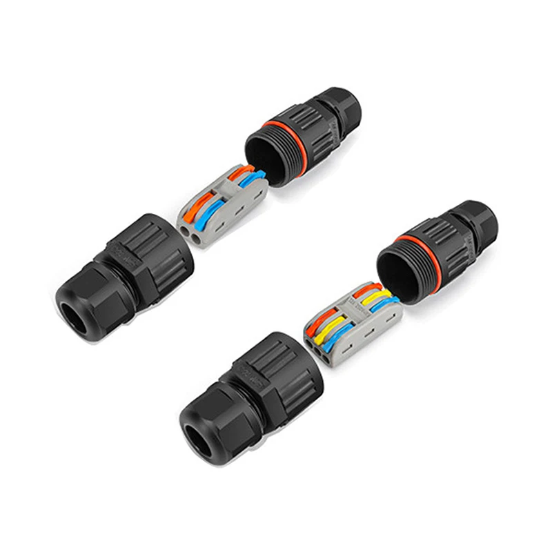 2pcs IP68 Waterproof Cable Connector Quick Connection 2 in 2 out 3 in 3 out 2/3 Pin Electrical Terminal Adapter Wire Connector
2pcs IP68 Waterproof Cable Connector Quick Connection 2 in 2 out 3 in 3 out 2/3 Pin Electrical Terminal Adapter Wire Connector
