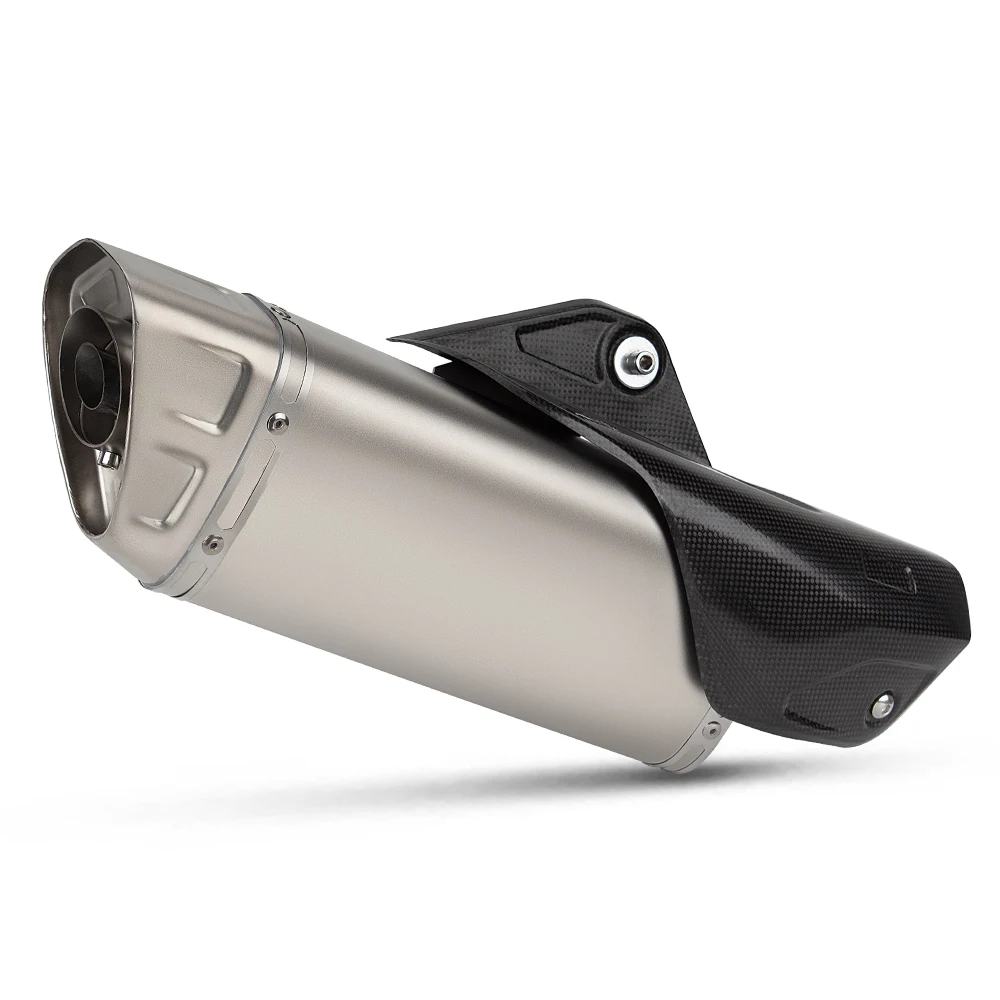 Universal 51MM 60MM Motorcycle Exhaust Modify Stainless Escape Muffler with Carbon Cover And DB Killer for 450SR R3 CBR650R ZX4R
Universal 51MM 60MM Motorcycle Exhaust Modify Stainless Escape Muffler with Carbon Cover And DB Killer for 450SR R3 CBR650R ZX4R