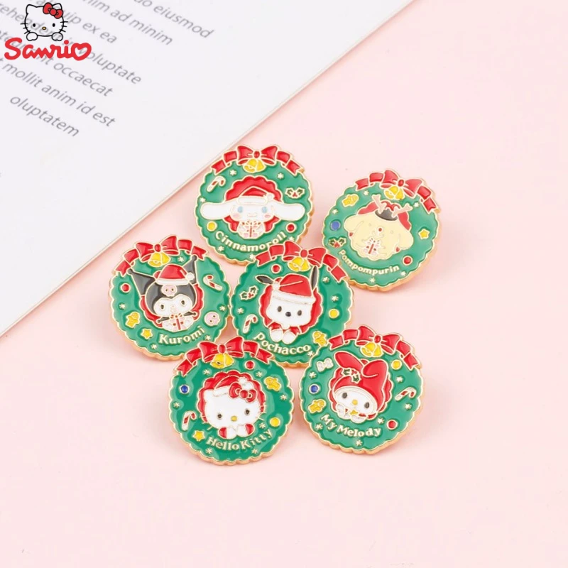 Sanrio Christmas Style Kuromi Hello Kitty Badges Brooch Cinnamoroll Metal Enamel Pins for Man Woman Fans Backpack Jewelry Gift
Sanrio Christmas Style Kuromi Hello Kitty Badges Brooch Cinnamoroll Metal Enamel Pins for Man Woman Fans Backpack Jewelry Gift