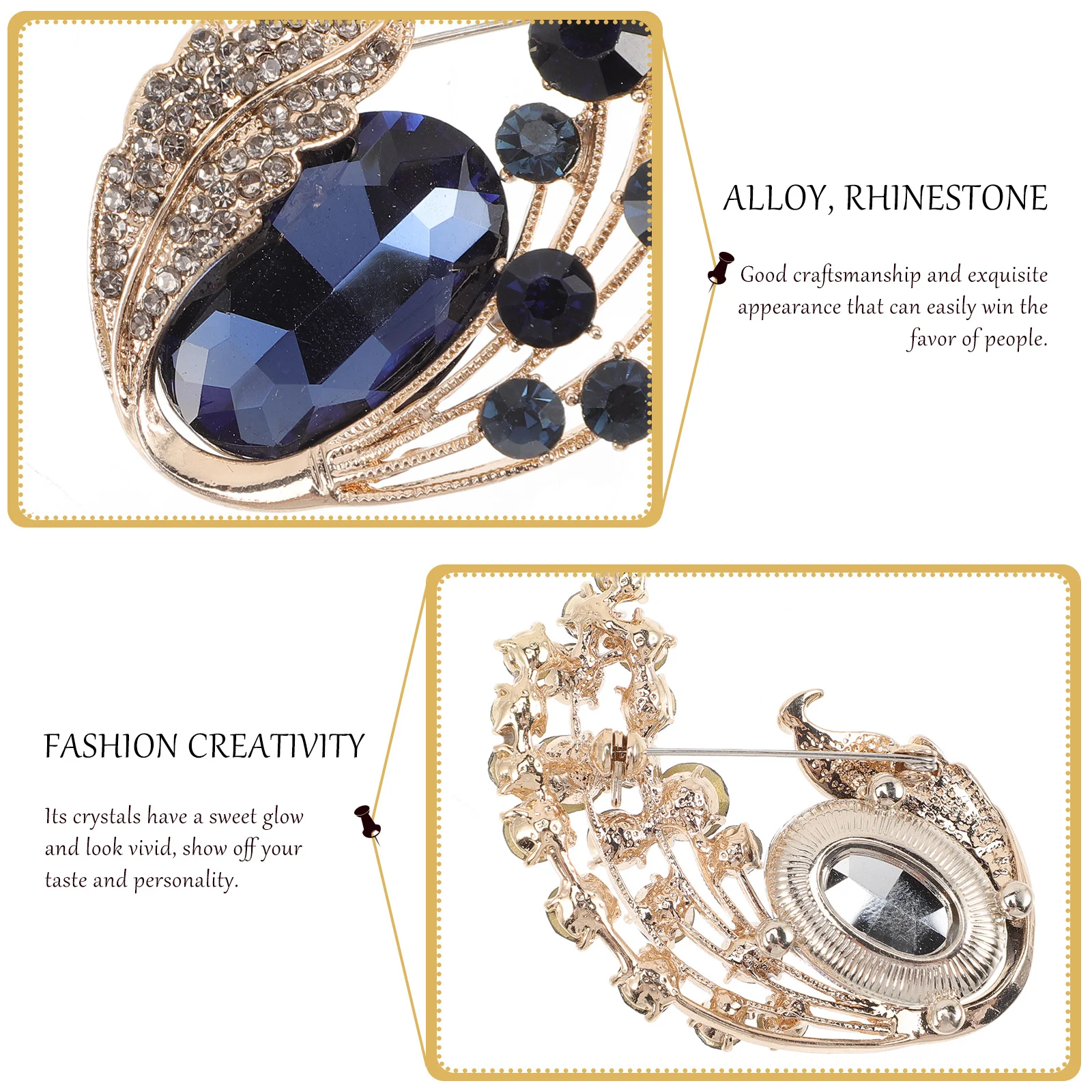 Eye-Catching Rhinestone Crystal Brooch Pin for Daily Life Special Parties Coat Suit Scarf Shawl Decorative Gift
Eye-Catching Rhinestone Crystal Brooch Pin for Daily Life Special Parties Coat Suit Scarf Shawl Decorative Gift