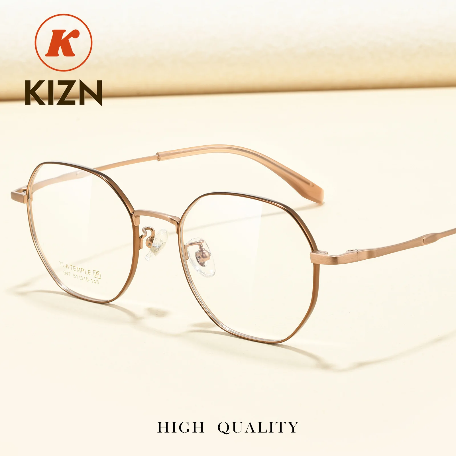 KIZN Retro Polygon Men's and Women's Glasses Fashion Titanium Alloy Small Size Eyeglasses Trend High Quality Frame 947BT
KIZN Retro Polygon Men's and Women's Glasses Fashion Titanium Alloy Small Size Eyeglasses Trend High Quality Frame 947BT