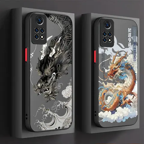 Chinese Style Dragon Case for Xiaomi Redmi 15 15C 14C 14R 13 13C 13X 12C 12 10 10A A5 A4 A3 Pro Turbo 3 K70 K50 K40 K30 K20 Pro