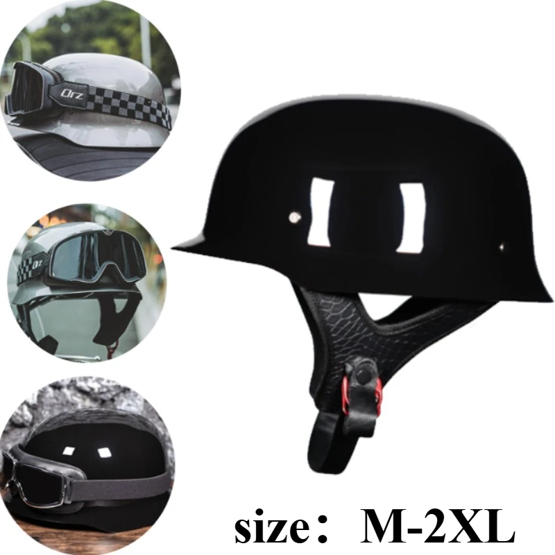 Orz немецкий мотоцикл в стиле Второй мировой войны, полушлем, чоппер, байкерские пилотные очки с открытым лицом, мото мотоциклетный шлем
Orz немецкий мотоцикл в стиле Второй мировой войны, полушлем, чоппер, байкерские пилотные очки с открытым лицом, мото мотоциклетный шлем