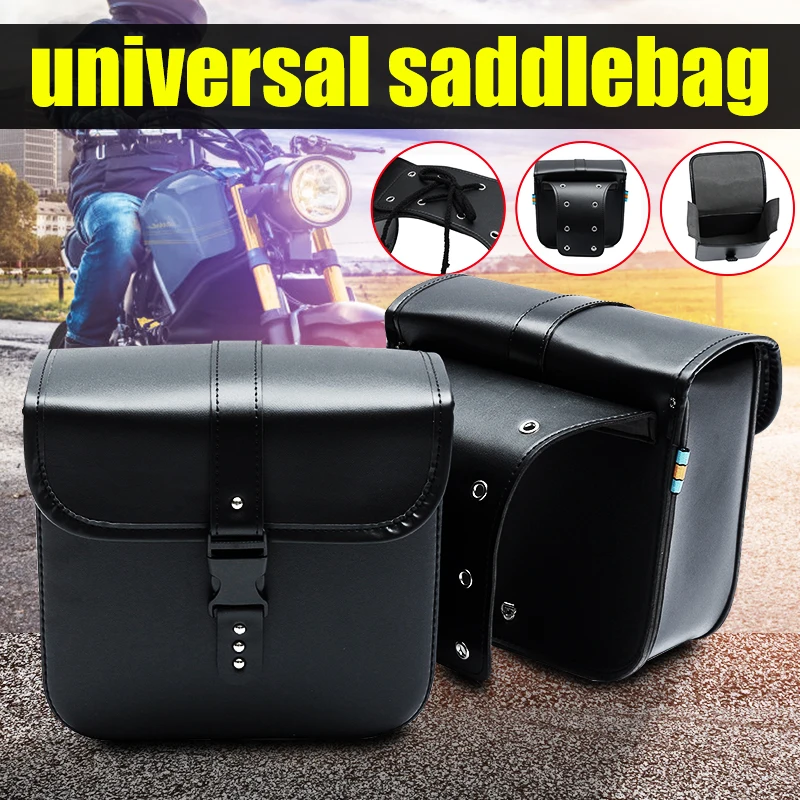 1Pair Universal Motorcycle Saddle Bags Side Tool Luggage Storage Bag Black Saddlebags Waterproof For Honda/Yamaha/Suzuki
1Pair Universal Motorcycle Saddle Bags Side Tool Luggage Storage Bag Black Saddlebags Waterproof For Honda/Yamaha/Suzuki