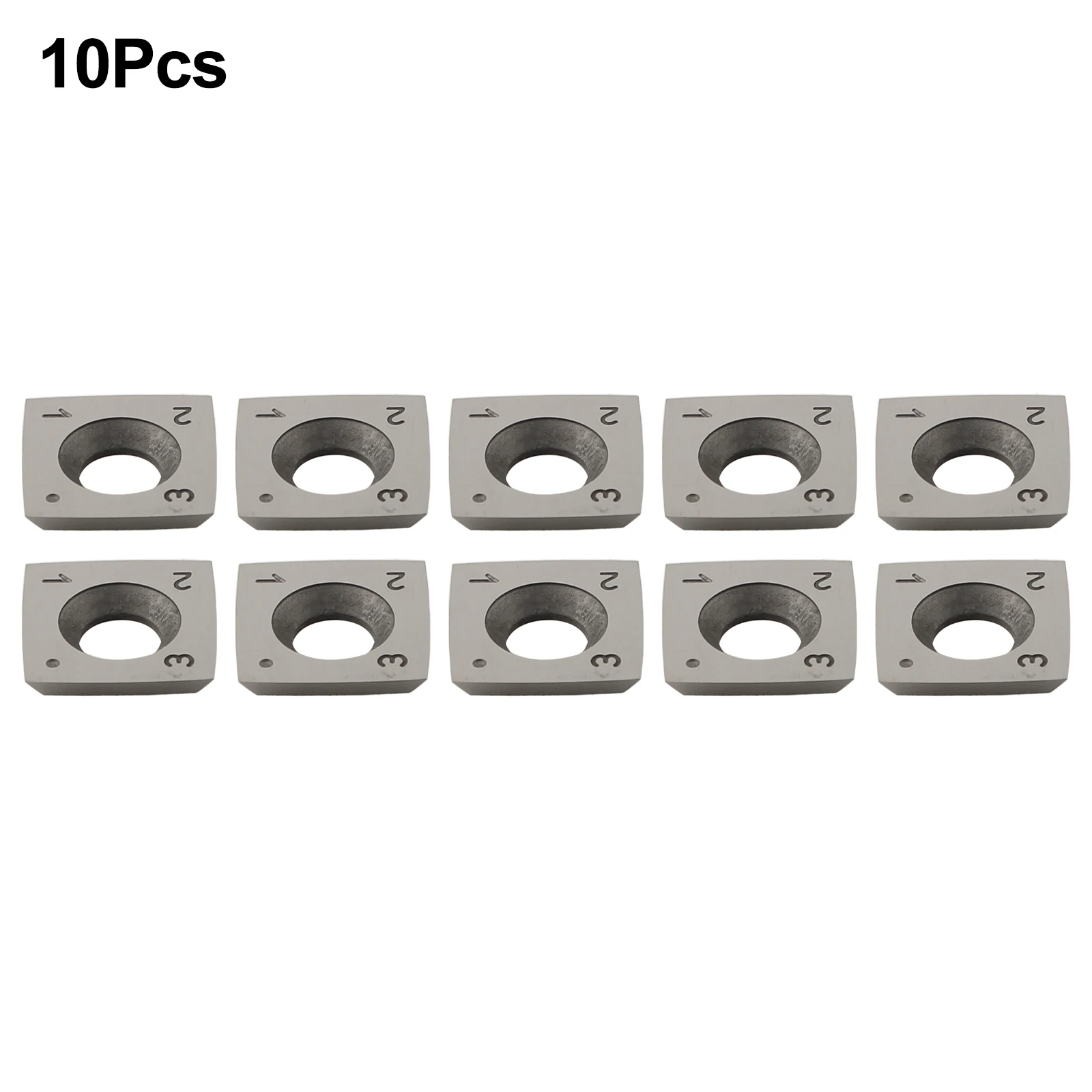 Pack of 10 Carbide Inserts 15x15x2.5mm for R100 Radius Featuring Four Edges and Countersunk Hole Design for Easy Use
Pack of 10 Carbide Inserts 15x15x2.5mm for R100 Radius Featuring Four Edges and Countersunk Hole Design for Easy Use
