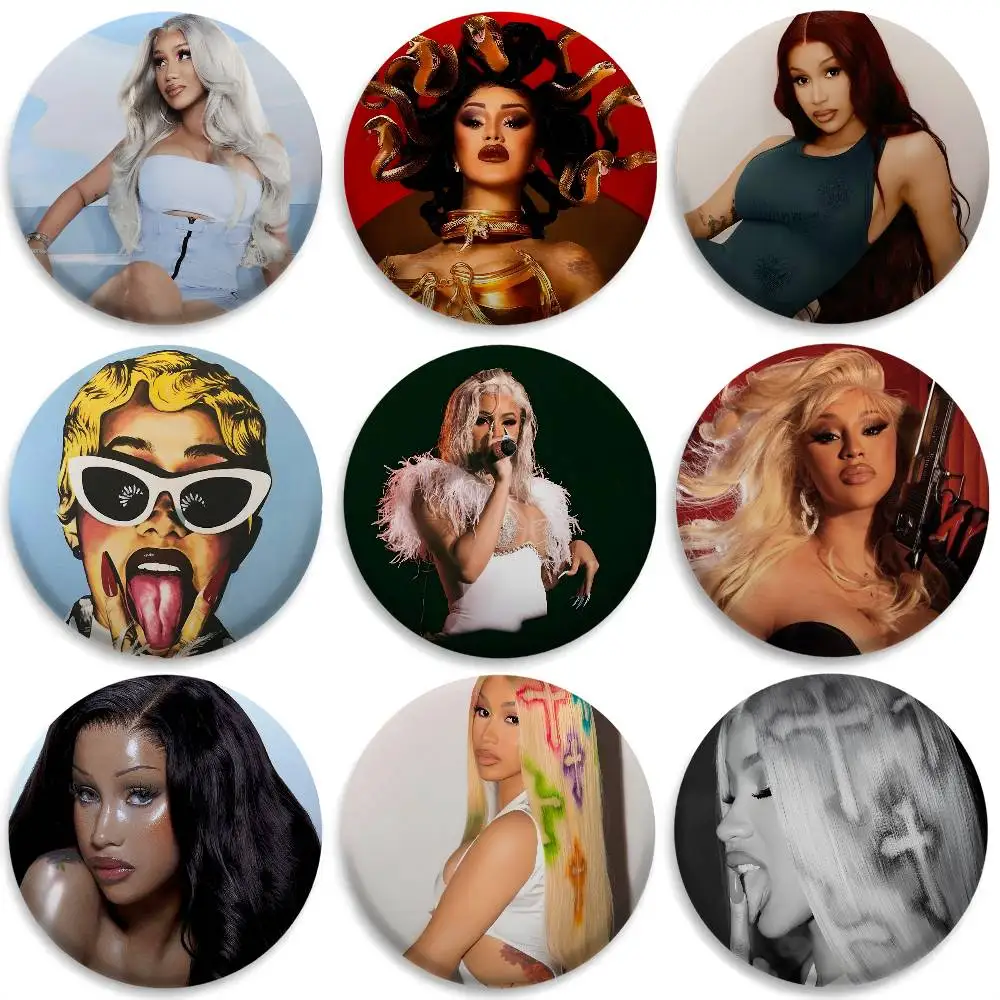 Singer C-Cardi B-B Badges Round Exquisite Badge Brooches Creative Pins For Clothes Hat Backpack Gift Accessories
Singer C-Cardi B-B Badges Round Exquisite Badge Brooches Creative Pins For Clothes Hat Backpack Gift Accessories