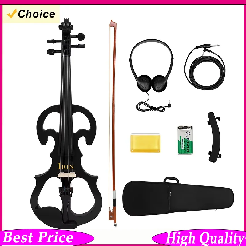 IRIN AE-06 New Electric Violin Professional 4/4 Violin for Beginner Electric Silent Violin with Bow Headphone Accessories
IRIN AE-06 New Electric Violin Professional 4/4 Violin for Beginner Electric Silent Violin with Bow Headphone Accessories