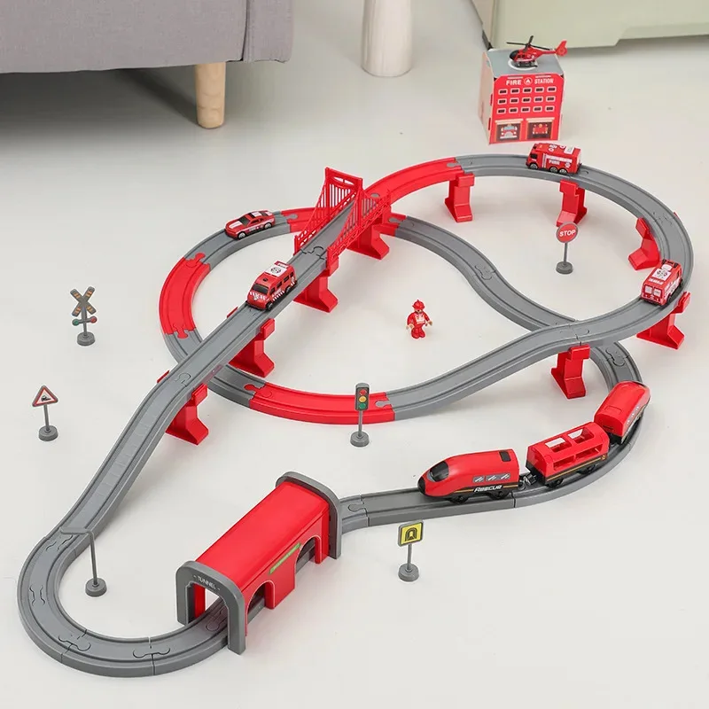 TEMIKIDS DIY Red Plastic Train Track Set Compatible with All Major Brands Toys For Children Railway Toy Road Accessories Kids Gi
TEMIKIDS DIY Red Plastic Train Track Set Compatible with All Major Brands Toys For Children Railway Toy Road Accessories Kids Gi
