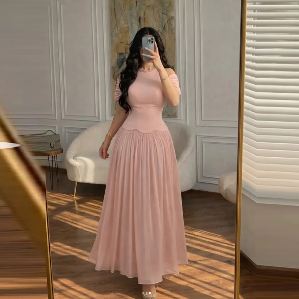Customized A-line Off Shoulder Pink Sleeveless Elegant Evening Dresses for Woman Party Gowns Luxury Formal Prom Dress
Customized A-line Off Shoulder Pink Sleeveless Elegant Evening Dresses for Woman Party Gowns Luxury Formal Prom Dress