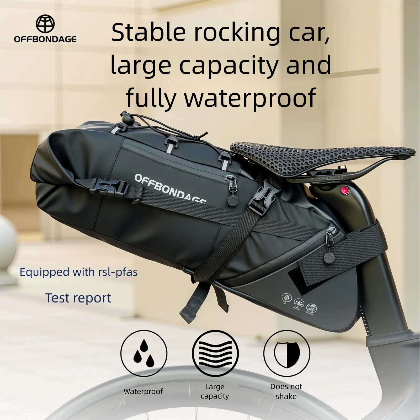 Bicycle bag waterproof riding equipment rear seat bag mountain road bike tail bag saddle bag large capacity
Bicycle bag waterproof riding equipment rear seat bag mountain road bike tail bag saddle bag large capacity