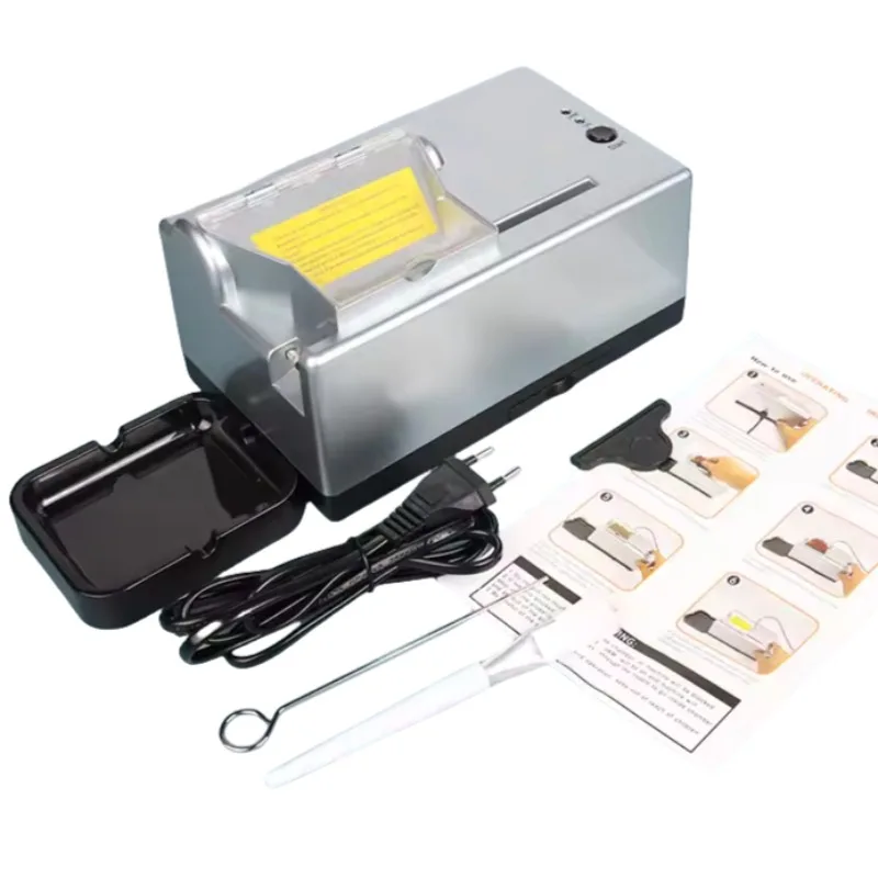 Electric Cigarette Filler 6.5/8mm Fully Automatic Durable Thick and Thin Tobacco Rolling Machine Roller Injector Smoking Tools
Electric Cigarette Filler 6.5/8mm Fully Automatic Durable Thick and Thin Tobacco Rolling Machine Roller Injector Smoking Tools