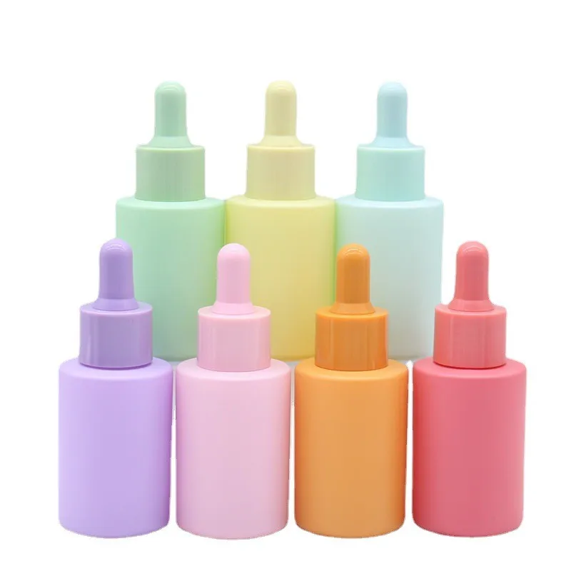 30ml cosmetic skin care essential oil essence packaging frosted glass flat shoulder matte serum dropper bottle Pink Purple Green
30ml cosmetic skin care essential oil essence packaging frosted glass flat shoulder matte serum dropper bottle Pink Purple Green
