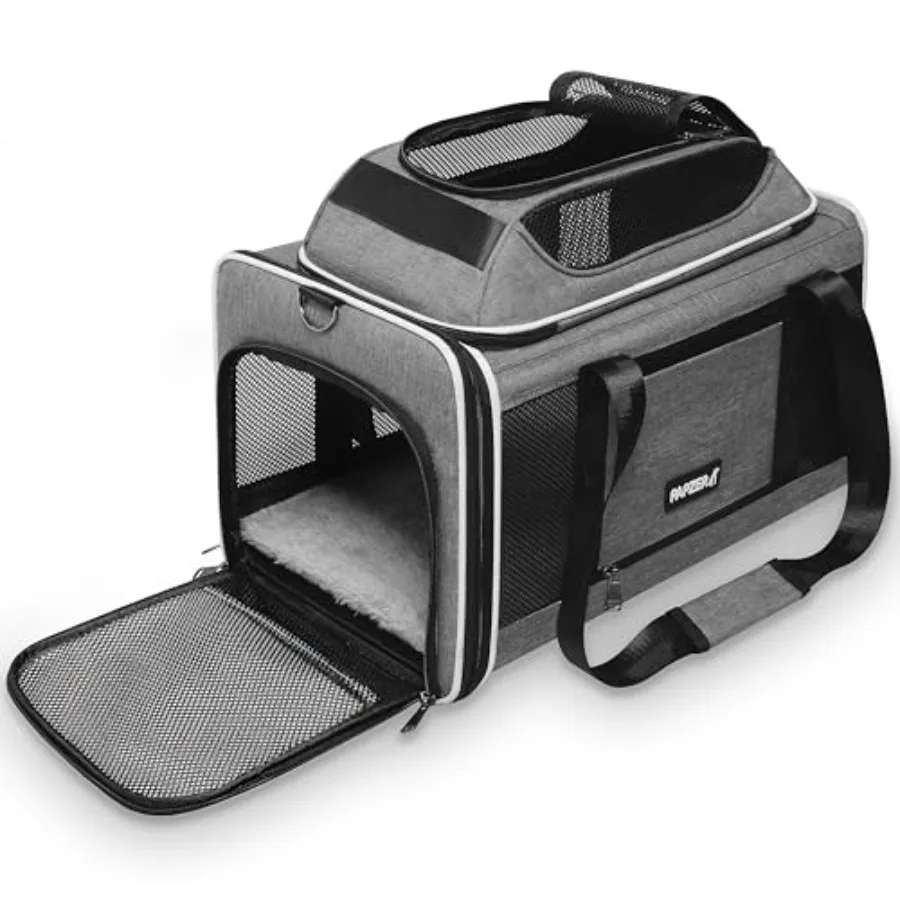 Cat Carrier Top-Expandable 18x11x11 United Delta American Airline Approved Dog Carrier Soft-Sided Pet Carry Bag Under-Seat in C
Cat Carrier Top-Expandable 18x11x11 United Delta American Airline Approved Dog Carrier Soft-Sided Pet Carry Bag Under-Seat in C