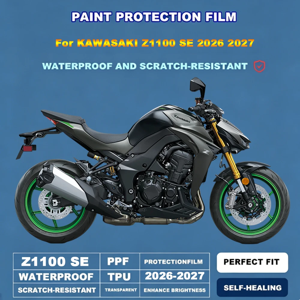 PPF Paint Protection Film For KAWASAKI Z1100 SE 2026-2027 Motorcycle Invisible Anti-Scratch Self-Healing TPU Protective Film
PPF Paint Protection Film For KAWASAKI Z1100 SE 2026-2027 Motorcycle Invisible Anti-Scratch Self-Healing TPU Protective Film
