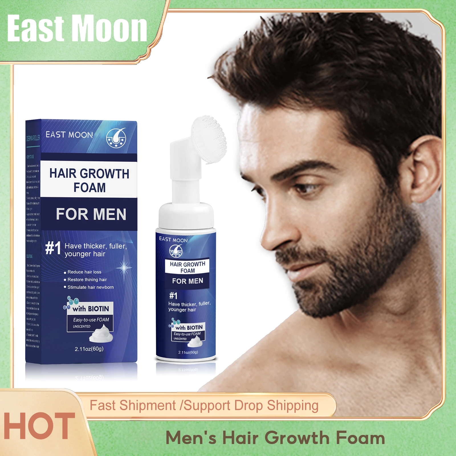 Powerful Hair Growth Foam Anti Loss Fast Growing Scalp Damaged Hair Repair Strengthen Thicker Nourish Regrowth Hair Foam for Men
Powerful Hair Growth Foam Anti Loss Fast Growing Scalp Damaged Hair Repair Strengthen Thicker Nourish Regrowth Hair Foam for Men