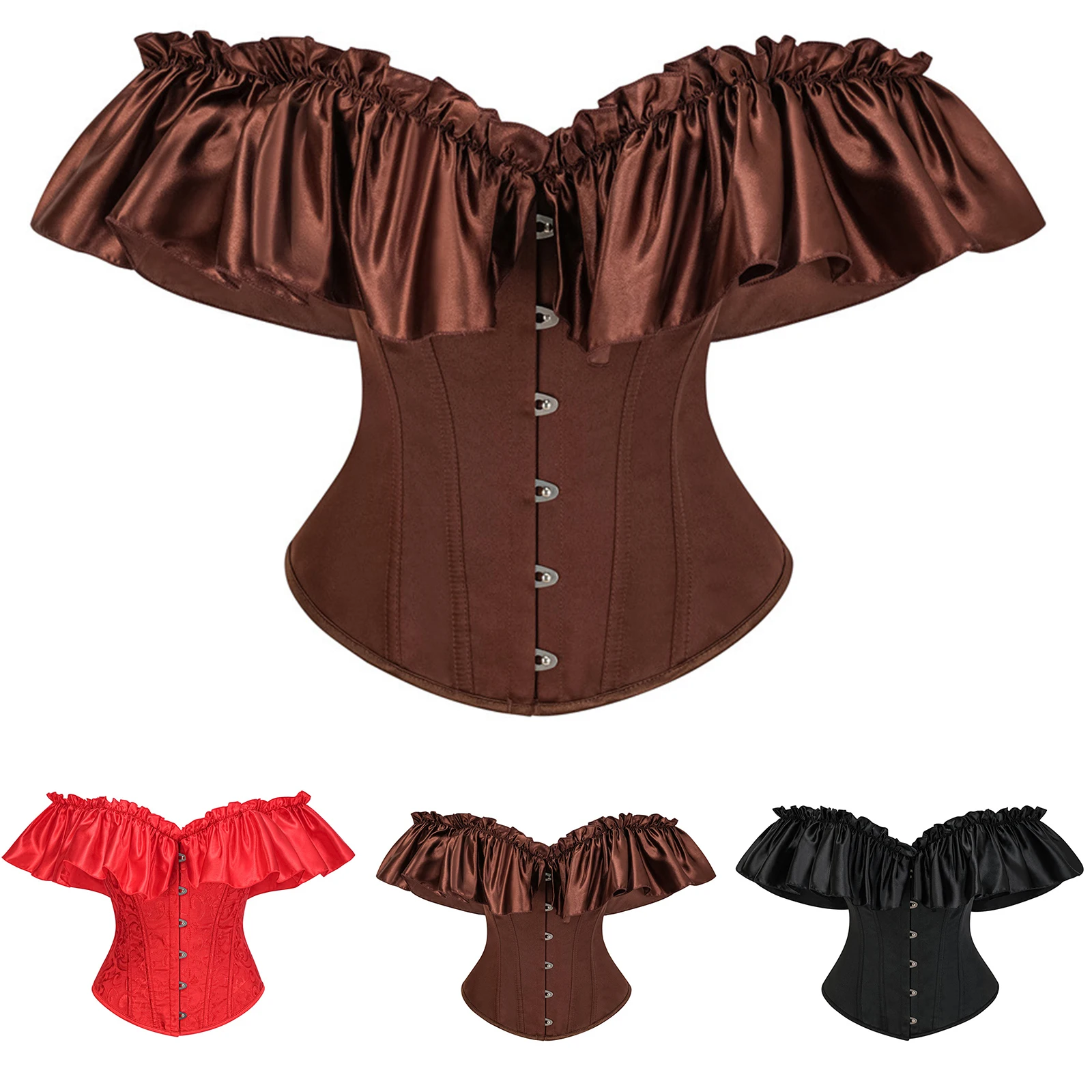 Сплошной цвет, атласный кружевной корсет, топы, сексуальный корсет с открытыми плечами, бюстье на груди, женское нижнее белье, бюстье, красный, белый корсет
Сплошной цвет, атласный кружевной корсет, топы, сексуальный корсет с открытыми плечами, бюстье на груди, женское нижнее белье, бюстье, красный, белый корсет