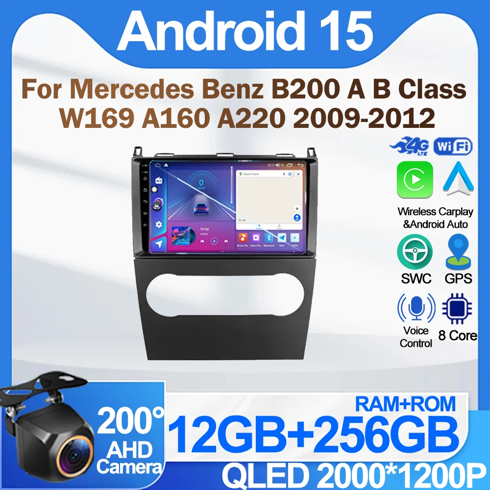 Car Radio For Mercedes Benz B200 A B Class W169 A160 A180 A200 A220 2009-2012 Android Auto Multimedia Carplay Navigation Stereo
Car Radio For Mercedes Benz B200 A B Class W169 A160 A180 A200 A220 2009-2012 Android Auto Multimedia Carplay Navigation Stereo