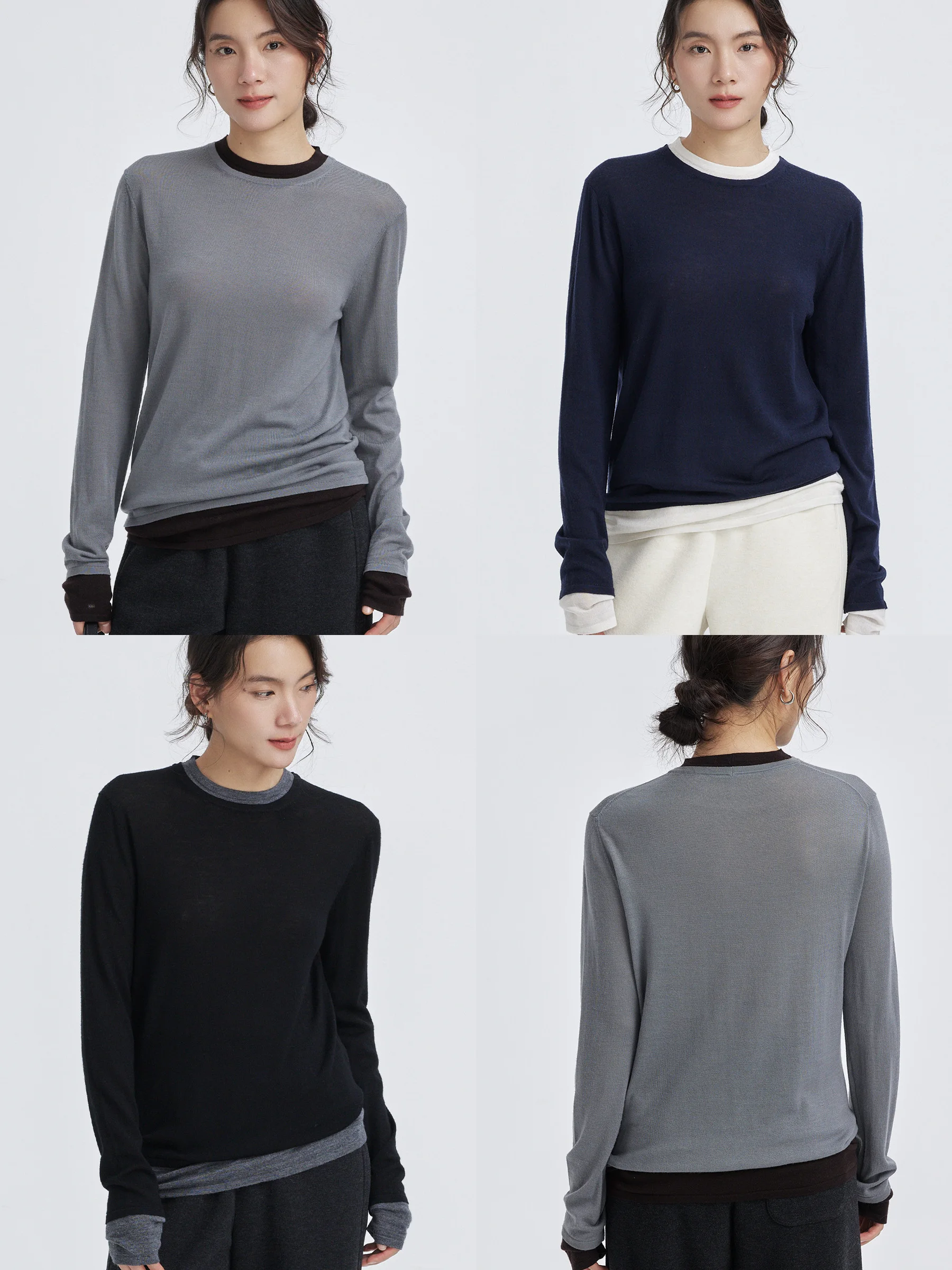 LORRAINES Spring New Sle 20-Strand Knitted Woolen Faux Two-Piece Casual Loose Fit Soft Warm Long Sve round Ne Top
LORRAINES Spring New Sle 20-Strand Knitted Woolen Faux Two-Piece Casual Loose Fit Soft Warm Long Sve round Ne Top