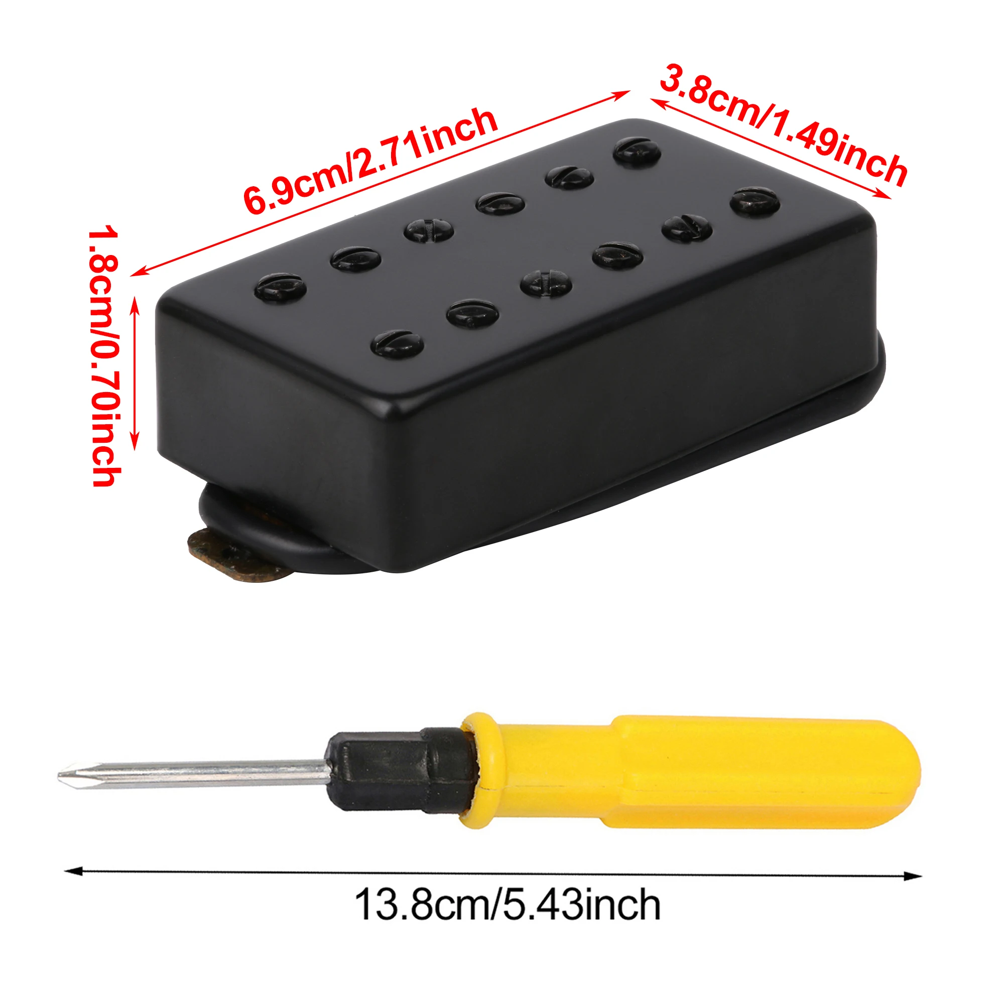YIBUY Dual Coil Pickups for Electric Guitar Part N B 7.2 k 15 k w/ Screwdriver Set
YIBUY Dual Coil Pickups for Electric Guitar Part N B 7.2 k 15 k w/ Screwdriver Set