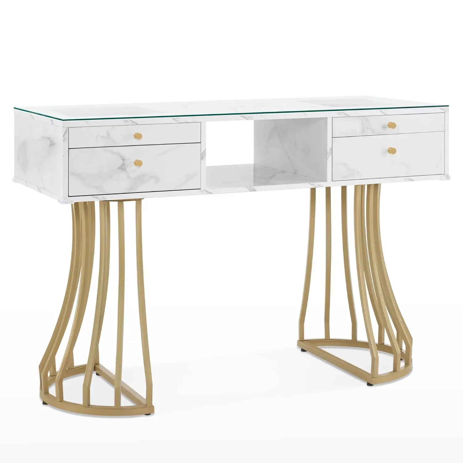 Simple&Storage Manicure Table with Glass, Marbling Textured Salon Nail Tech Desk, Acetone Resistant Stylist, Customized
Simple&Storage Manicure Table with Glass, Marbling Textured Salon Nail Tech Desk, Acetone Resistant Stylist, Customized