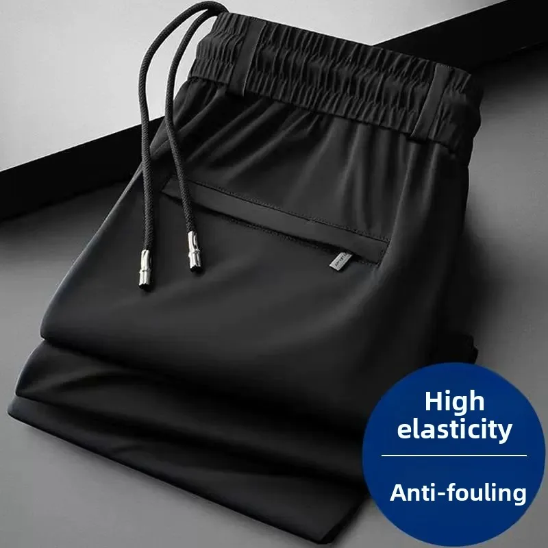 Men's Summer Thin Breathable Ice Silk Straight Leg Pants Zipper Pocket Work Trousers Quick Dry Casual Pants Comfortable Wear
Men's Summer Thin Breathable Ice Silk Straight Leg Pants Zipper Pocket Work Trousers Quick Dry Casual Pants Comfortable Wear