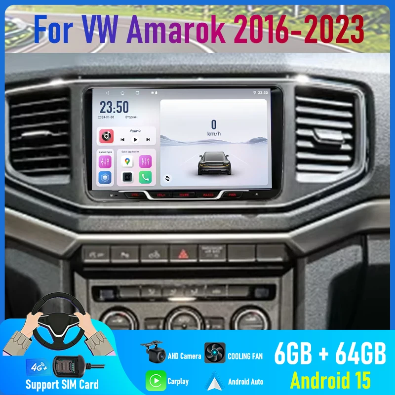 9'' For VW Amarok 2016-2023 Car Radio 4G SIM Wireless Carplay Android 15 Auto Steering FM Google Map GPS Rear Camera Head Unit
9'' For VW Amarok 2016-2023 Car Radio 4G SIM Wireless Carplay Android 15 Auto Steering FM Google Map GPS Rear Camera Head Unit