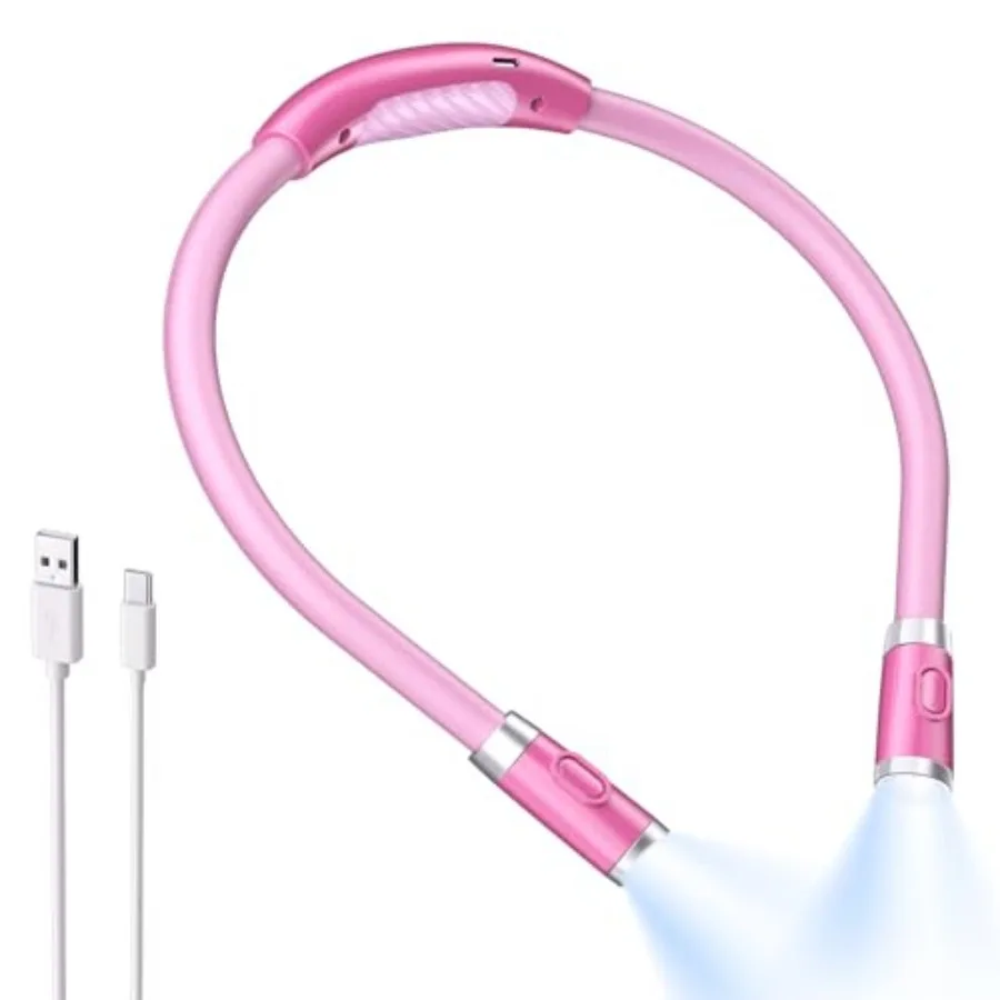 Neck Reading Light and Book Light for Reading in Bed - Hands Free, 3 Colors and 6 Brightness Levels, 360° Flexible Arms, 80-Hou
Neck Reading Light and Book Light for Reading in Bed - Hands Free, 3 Colors and 6 Brightness Levels, 360° Flexible Arms, 80-Hou