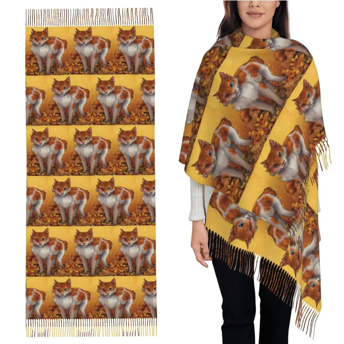 Brightheart, Warrior Cats Thunderclan, Lostface, Cloudtail Scarf Tassel Scarves Shawls and Wraps Large Fall Winter Shawl Wrap
Brightheart, Warrior Cats Thunderclan, Lostface, Cloudtail Scarf Tassel Scarves Shawls and Wraps Large Fall Winter Shawl Wrap
