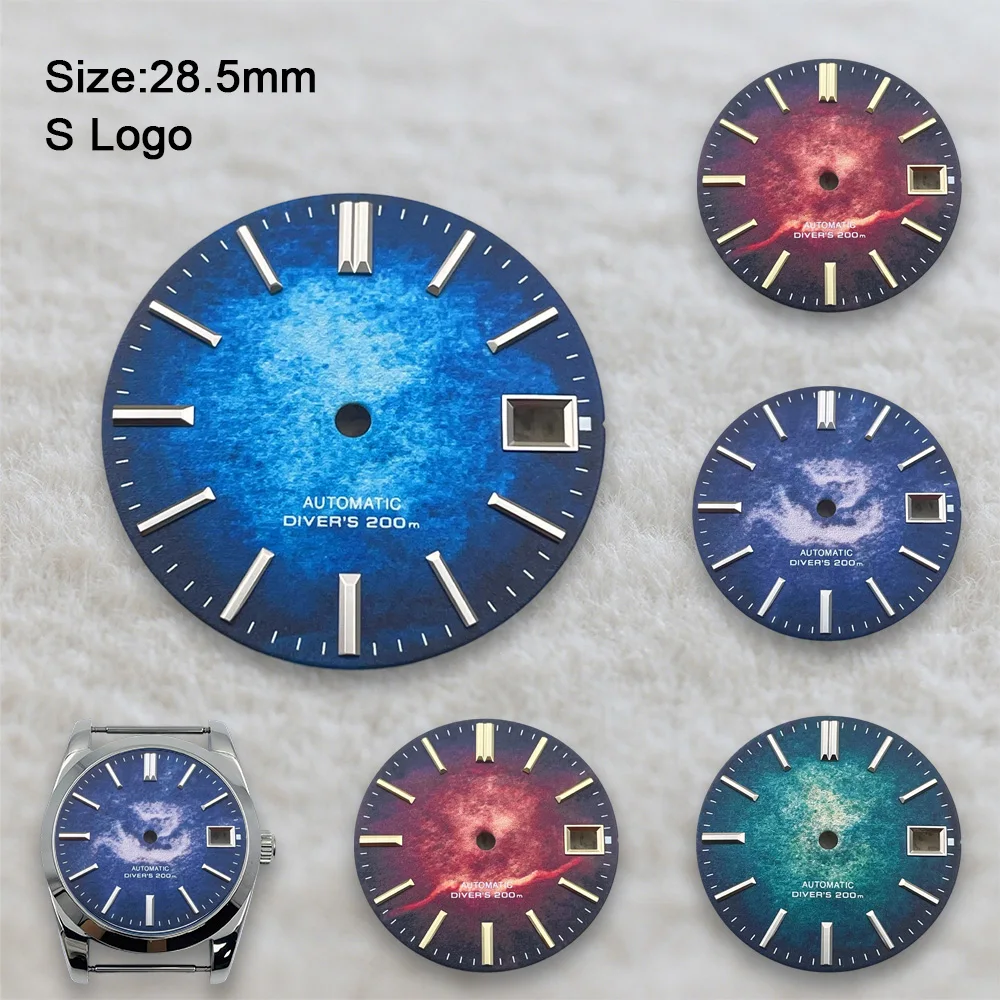 Styles 28.5mm S Logo Gradient matte Dial Fit NH35/NH36 Movement No Luminous High Quality Watch Modification Accessories
Styles 28.5mm S Logo Gradient matte Dial Fit NH35/NH36 Movement No Luminous High Quality Watch Modification Accessories