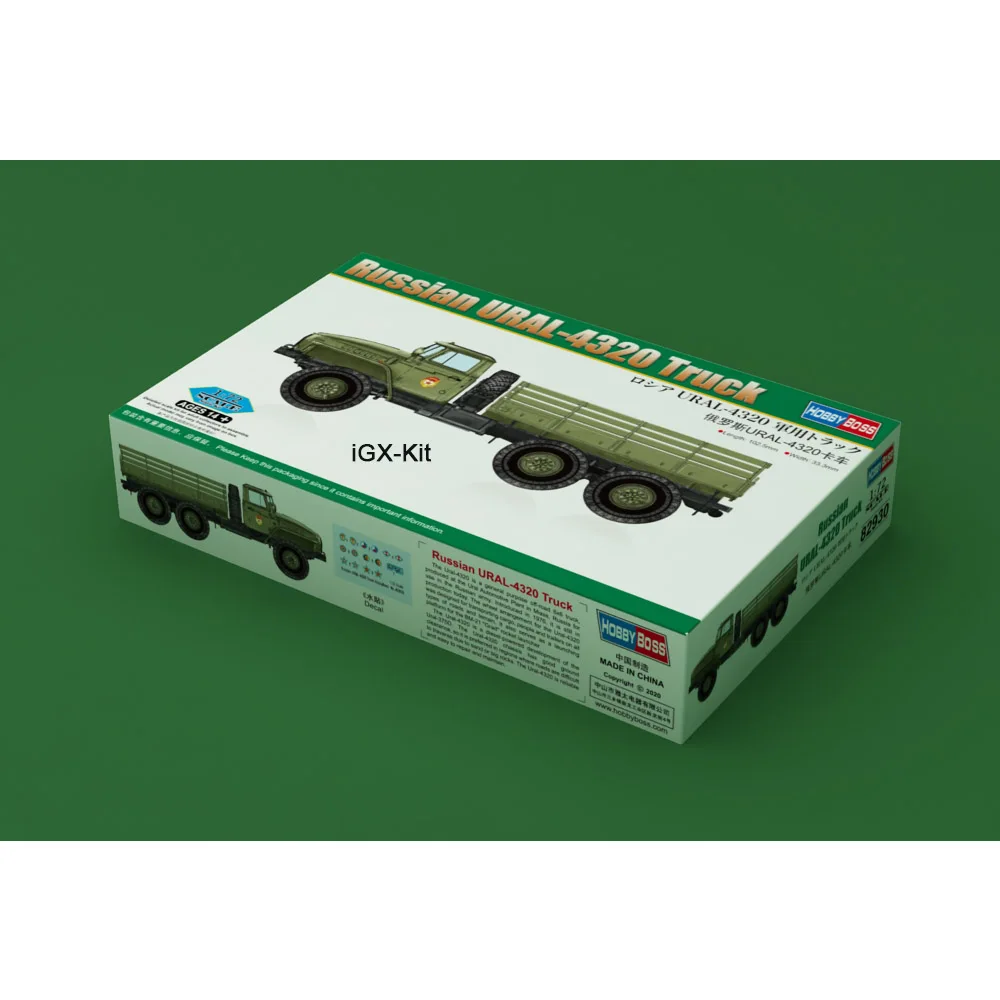 Hobbyboss 82930 1/72 Scale Russian Ural 4320 Ural-4320 Truck Vehicle Hobby Assembly Plastic Model Building Kit
Hobbyboss 82930 1/72 Scale Russian Ural 4320 Ural-4320 Truck Vehicle Hobby Assembly Plastic Model Building Kit