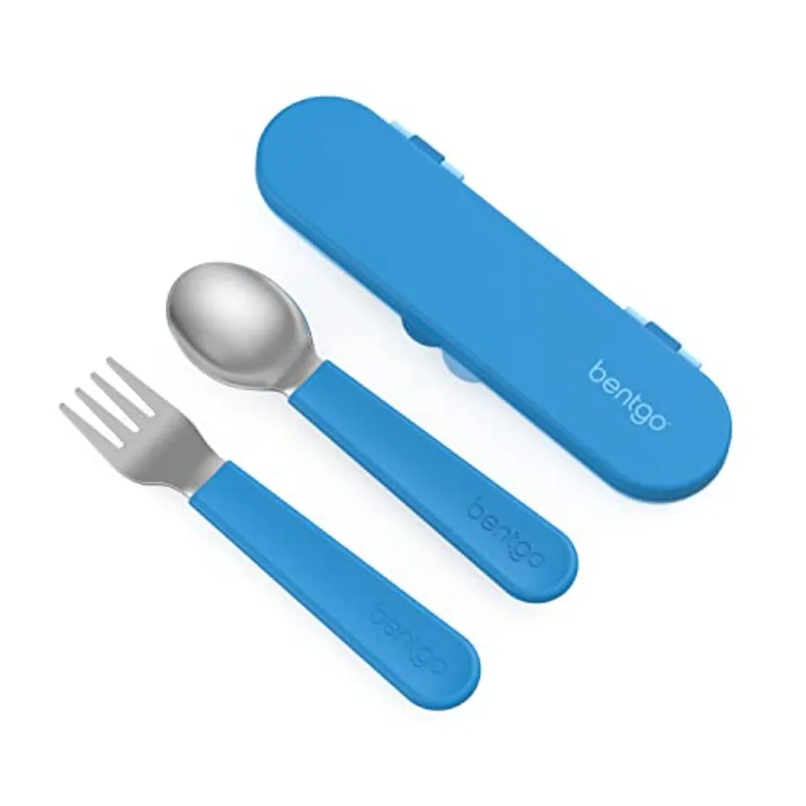 Stainless Steel Utensil Set for School Lunch, Travel Outdoors - Blue, PFAS- BPA-Free, Easy-Grip Handles, Lightweight, Dishwashe
Stainless Steel Utensil Set for School Lunch, Travel Outdoors - Blue, PFAS- BPA-Free, Easy-Grip Handles, Lightweight, Dishwashe