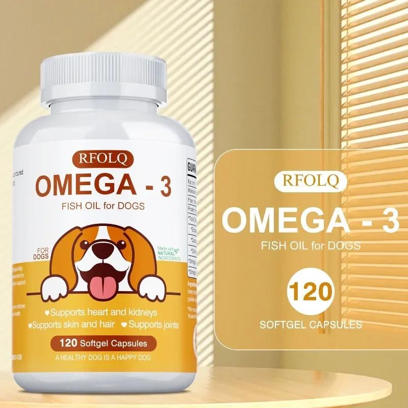 Omega 3 Wild Fish Oil for Dogs - Maintain Joint Mobility, Reduce Pain, Improve Mood and Behavior, Promotes Healthy Skin and Hair
Omega 3 Wild Fish Oil for Dogs - Maintain Joint Mobility, Reduce Pain, Improve Mood and Behavior, Promotes Healthy Skin and Hair
