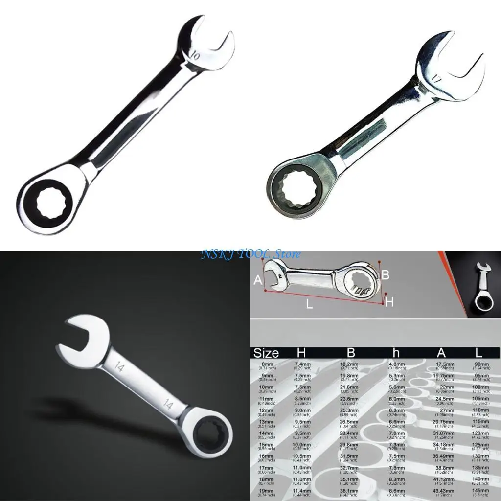 L8RC Ratchet Socket Wrench Reversible Combination Single Wrench Quick Open Spanner 72 Tooth Ratchet Socket Spanner Enduring
L8RC Ratchet Socket Wrench Reversible Combination Single Wrench Quick Open Spanner 72 Tooth Ratchet Socket Spanner Enduring