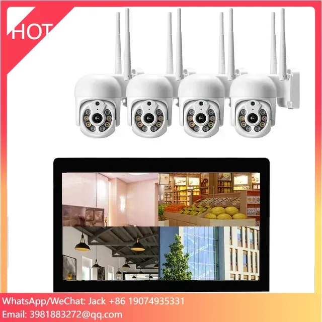 All in one with 12." LCD Wireless Security Camera System Home 8CH 3MP NVR Kit 4pcs 1536P Outdoor IP Cameras H.265
All in one with 12." LCD Wireless Security Camera System Home 8CH 3MP NVR Kit 4pcs 1536P Outdoor IP Cameras H.265