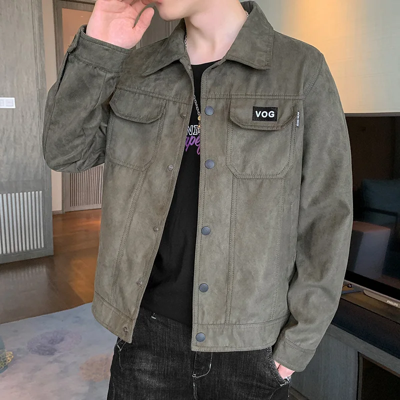 2024 new men's fashion versatile faux suede fabric jacket trend fashion top printed black jacket men's
2024 new men's fashion versatile faux suede fabric jacket trend fashion top printed black jacket men's