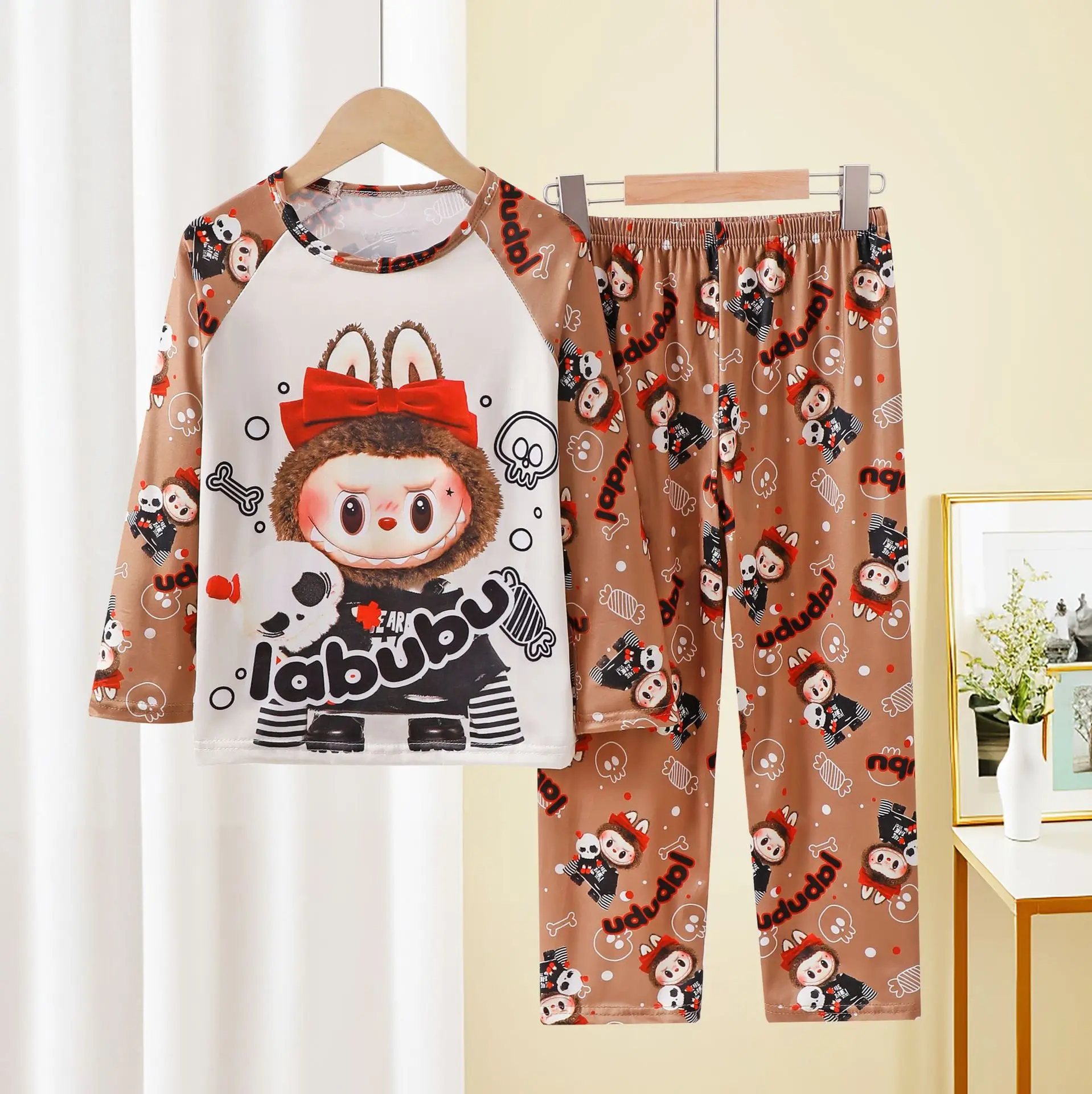 Girls Cute Cartoon Labubu Pajamas Boys Long Sleeve Sleepwear Kids Spring Summer Thin Casual Loose Homewear Clothing Sets Pyjamas
Girls Cute Cartoon Labubu Pajamas Boys Long Sleeve Sleepwear Kids Spring Summer Thin Casual Loose Homewear Clothing Sets Pyjamas
