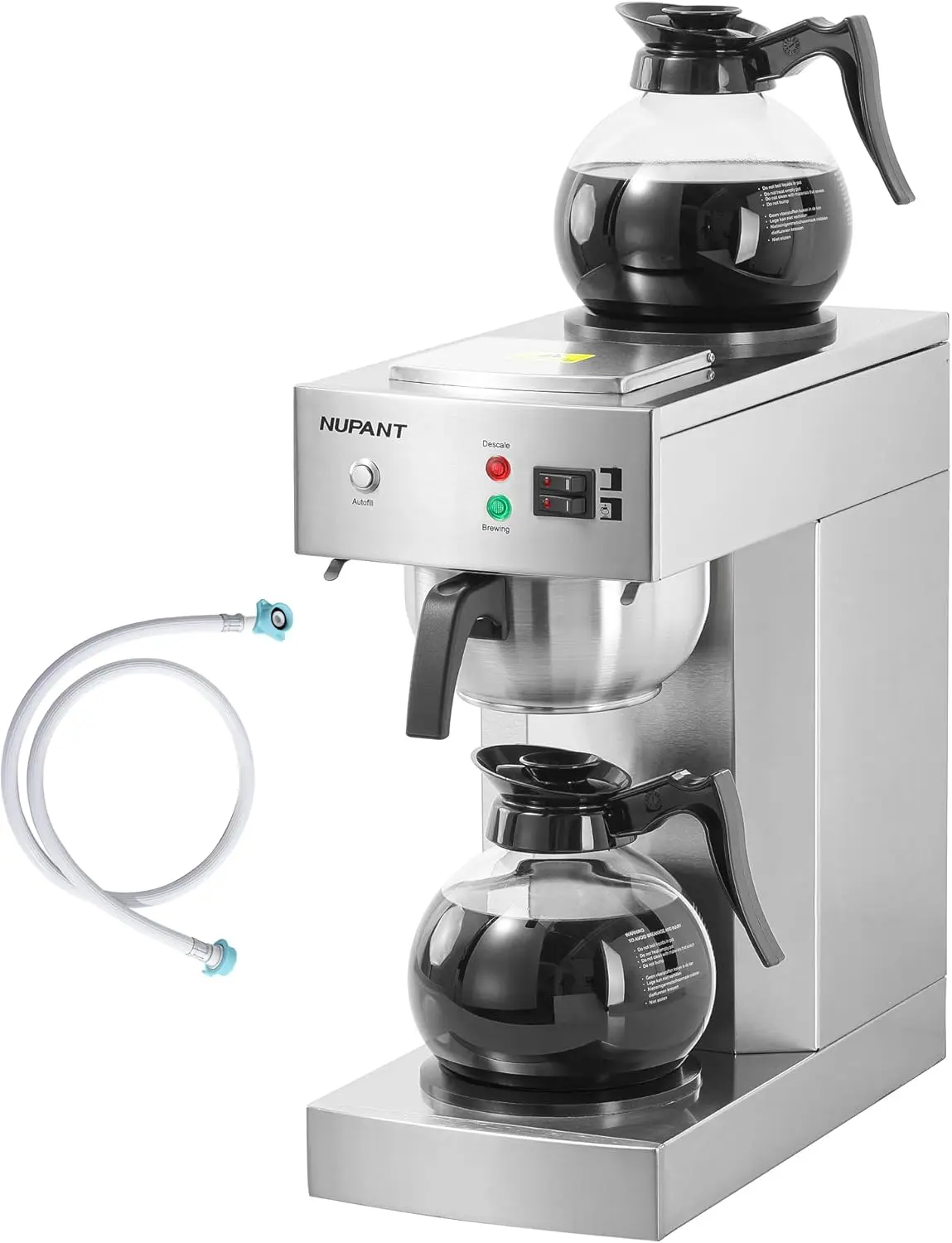 12-Cup Commercial Coffee Maker with Water Line 1.8L Auto-Filling Drip Coffee Maker Machine with 2 Glass Carafes and 2 Warmers St
12-Cup Commercial Coffee Maker with Water Line 1.8L Auto-Filling Drip Coffee Maker Machine with 2 Glass Carafes and 2 Warmers St
